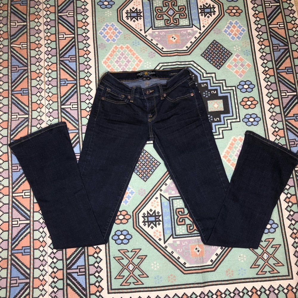 Lucky Brand Jeans Charlie Baby Size 00 L Dark Wash